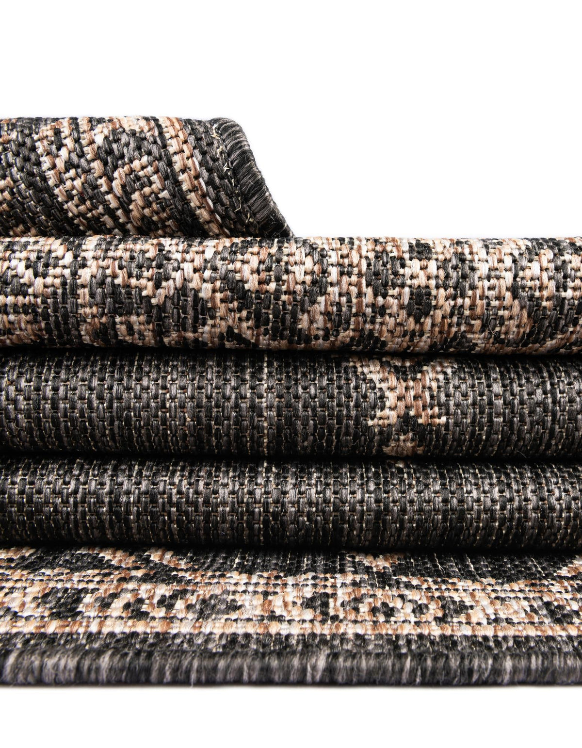 Patio Heritage Collection Area Rug -  Charleston (Charcoal Gray) Rectangle Charcoal Gray  lifestyle 14