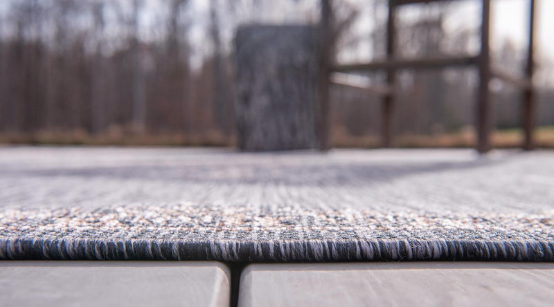 Patio Heritage Collection Area Rug -  Charleston (Charcoal Gray) Rectangle Charcoal Gray  lifestyle 15