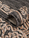 Patio Heritage Collection Area Rug -  Charleston (Charcoal Gray) Rectangle Charcoal Gray  lifestyle 16