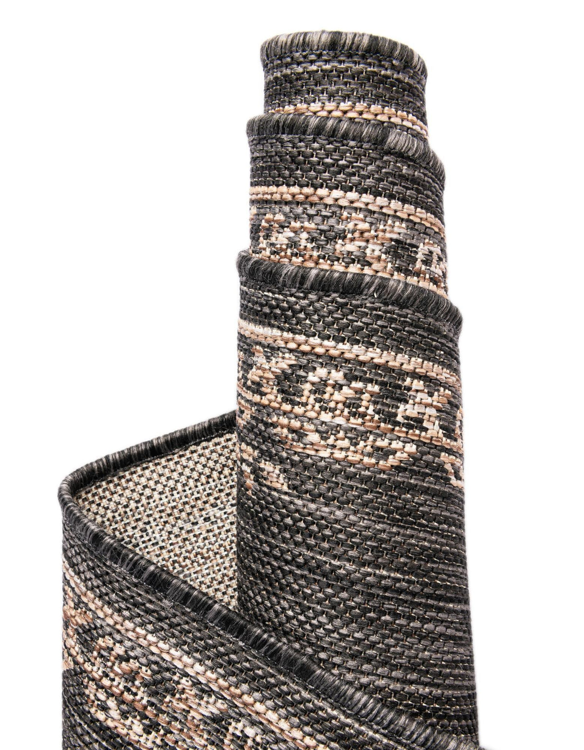 Patio Heritage Collection Area Rug -  Charleston (Charcoal Gray) Rectangle Charcoal Gray  lifestyle 21