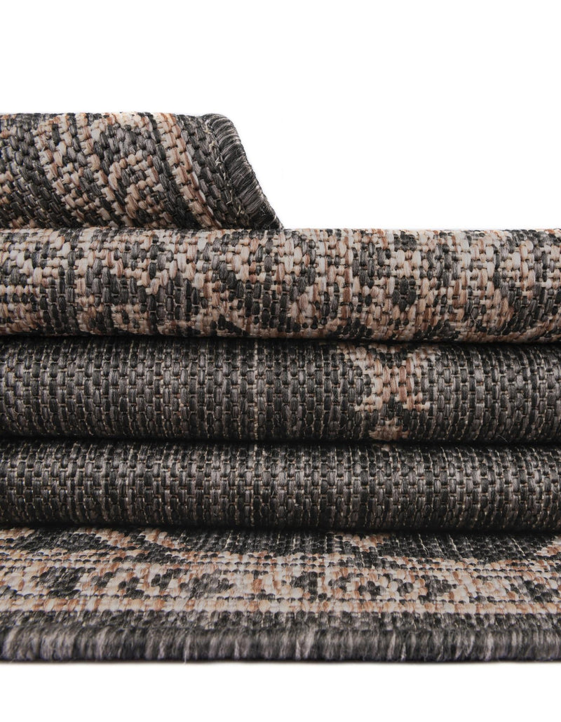Patio Heritage Collection Area Rug -  Charleston (Charcoal Gray) Rectangle Charcoal Gray  lifestyle 25