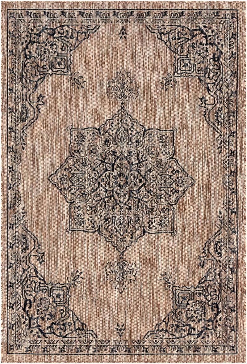 Patio Heritage Collection Area Rug -  Charleston (Beige) Rectangle Beige  lifestyle 2