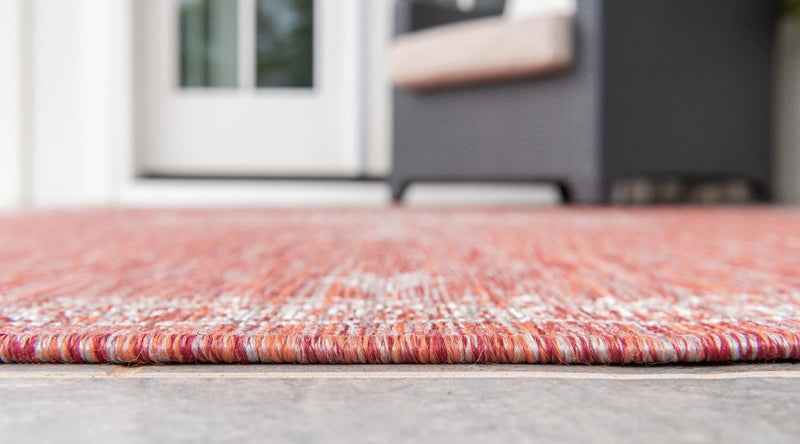 Patio Heritage Collection Area Rug -  Charleston (Rust Red) Rectangle Rust Red  lifestyle 14