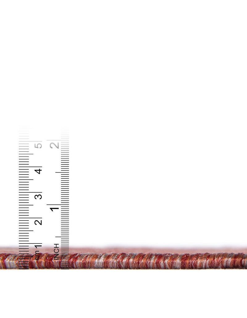 Patio Heritage Collection Area Rug -  Charleston (Rust Red) Round Rust Red  lifestyle 74