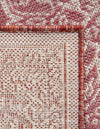 Patio Heritage Collection Area Rug -  Charleston (Rust Red) Round Rust Red  lifestyle 75