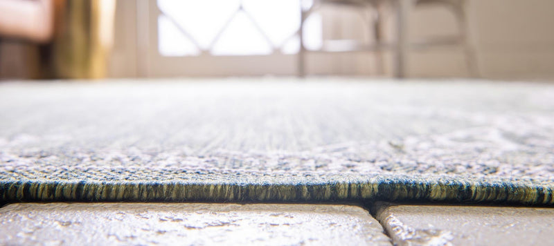 Patio Heritage Collection Area Rug -  Charleston (Green) Rectangle Green  lifestyle 14