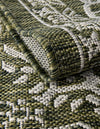 Patio Heritage Collection Area Rug -  Charleston (Green) Rectangle Green  lifestyle 15