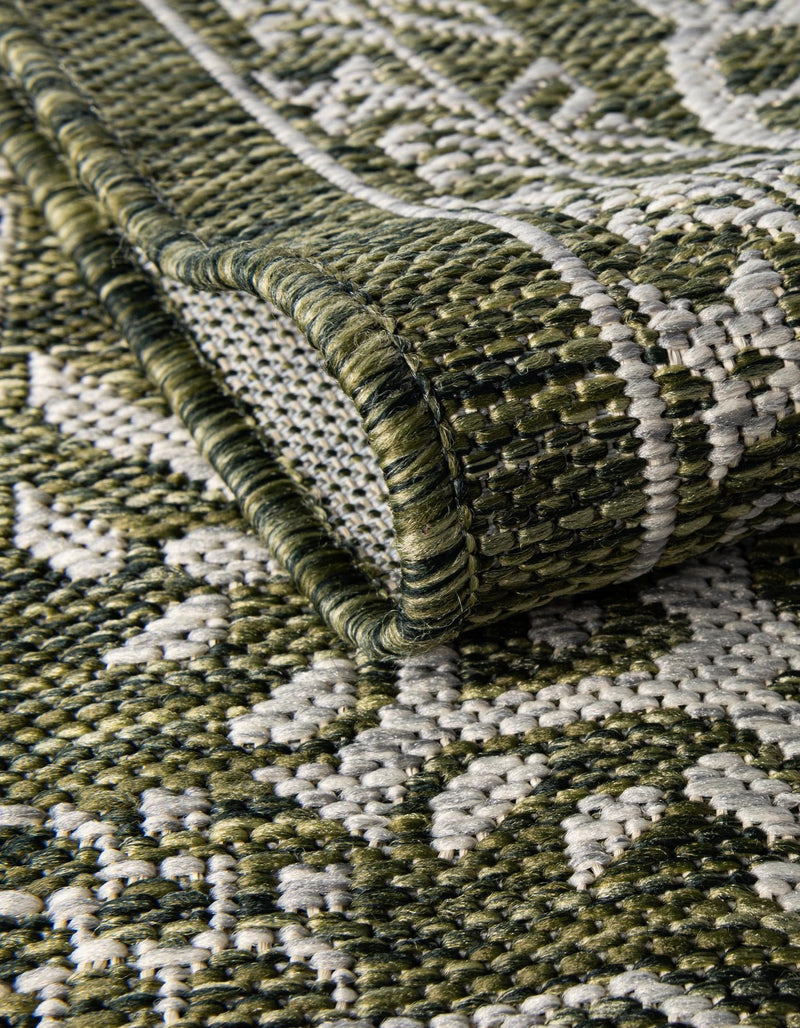 Patio Heritage Collection Area Rug -  Charleston (Green) Rectangle Green  lifestyle 15