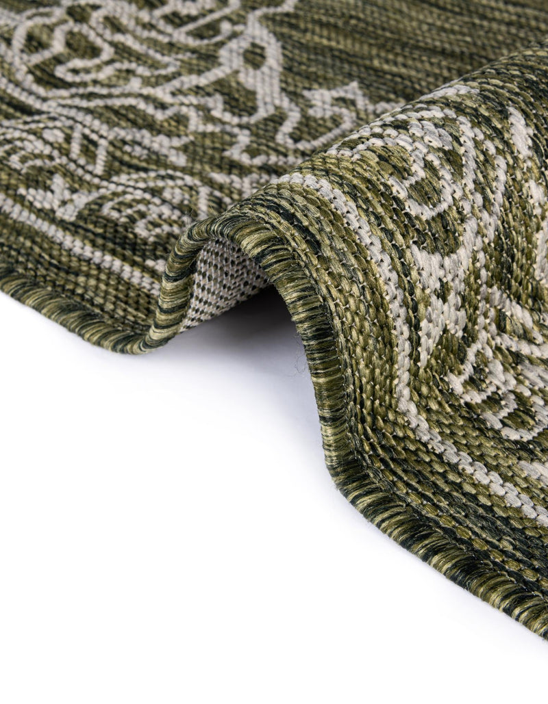 Patio Heritage Collection Area Rug -  Charleston (Green) Rectangle Green  lifestyle 19