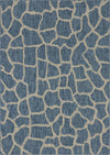 Jungle Expedition Collection Area Rug -  Rainforest Rectangle Blue Main