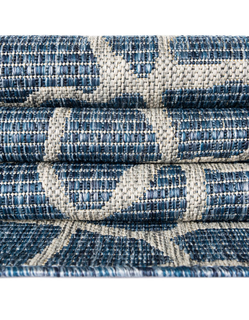 Savannah Escape Collection Area Rug -  Rainforest Rectangle Blue  lifestyle 67