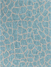 Savannah Escape Collection Area Rug -  Rainforest Rectangle Light Aqua  lifestyle 4