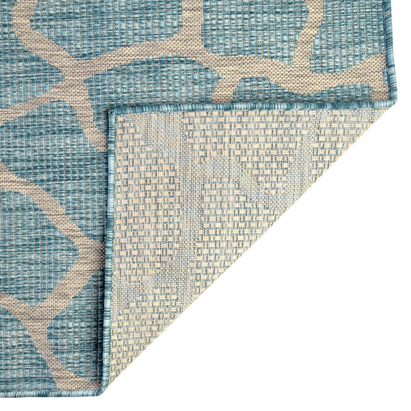 Jungle Expedition Collection Area Rug -  Rainforest Rectangle Light Aqua  lifestyle 31