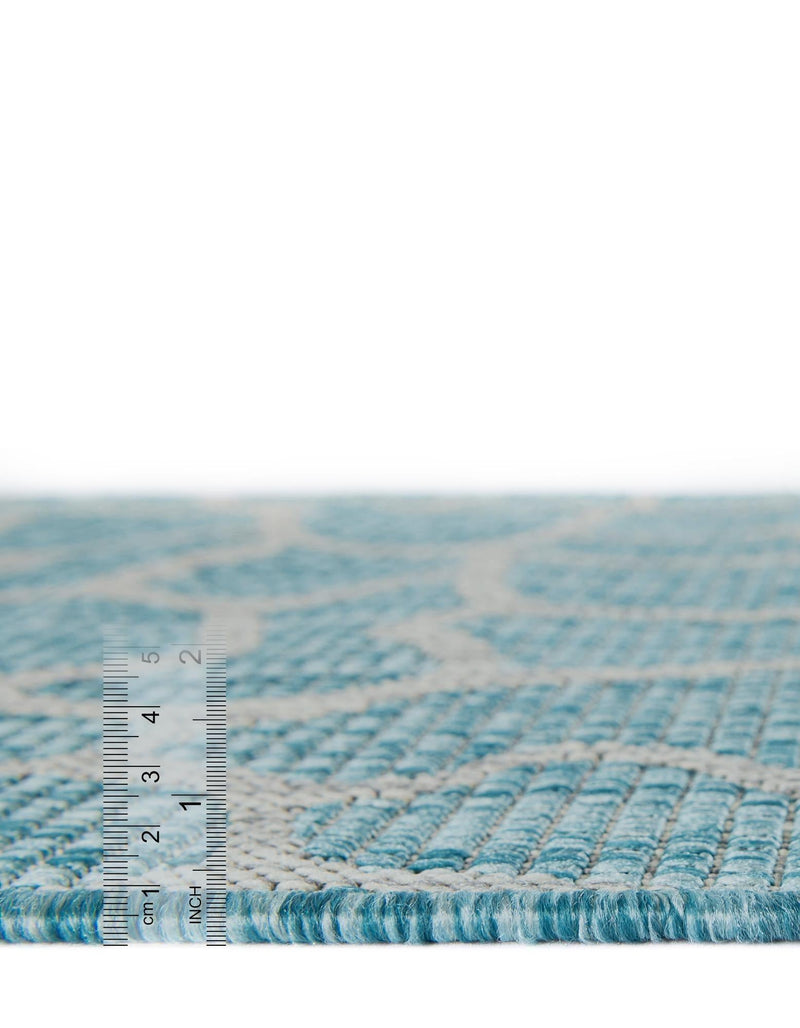 Savannah Escape Collection Area Rug -  Rainforest Rectangle Light Aqua  lifestyle 72