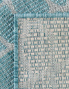 Savannah Escape Collection Area Rug -  Rainforest Rectangle Light Aqua  lifestyle 75