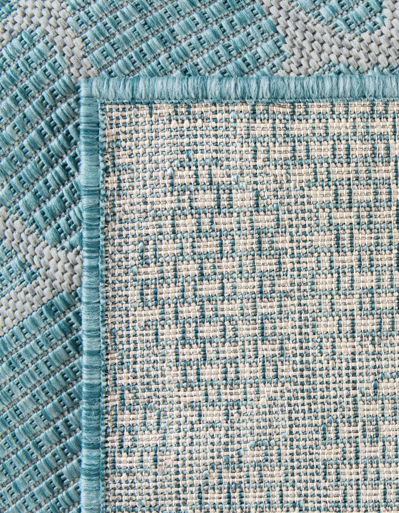 Savannah Escape Collection Area Rug -  Rainforest Rectangle Light Aqua  lifestyle 75