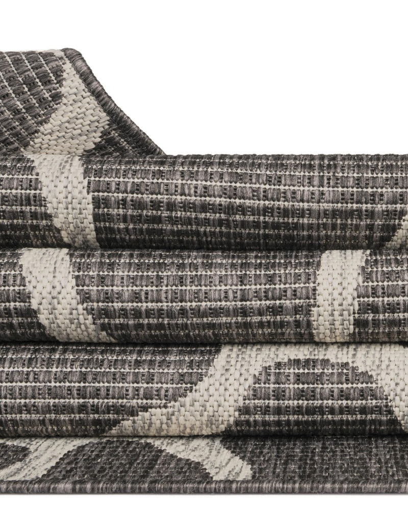 Savannah Escape Collection Area Rug -  Rainforest Rectangle Charcoal Gray  lifestyle 68