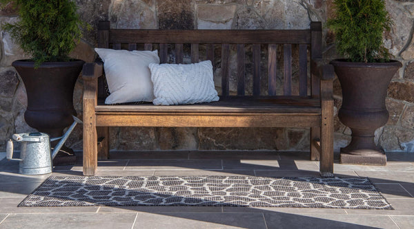 Jungle Expedition Collection Area Rug -  Rainforest Runner Charcoal Gray  lifestyle 8