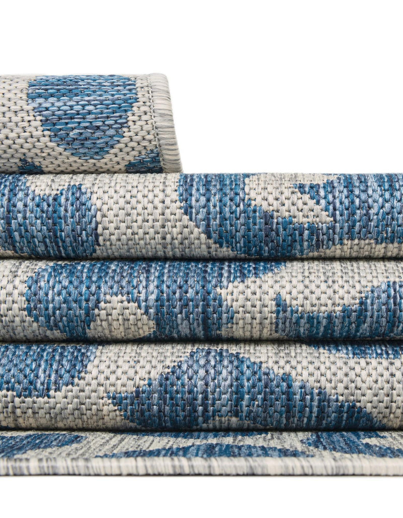 Savannah Escape Collection Area Rug -  Amazon (Blue) Rectangle Blue  lifestyle 37