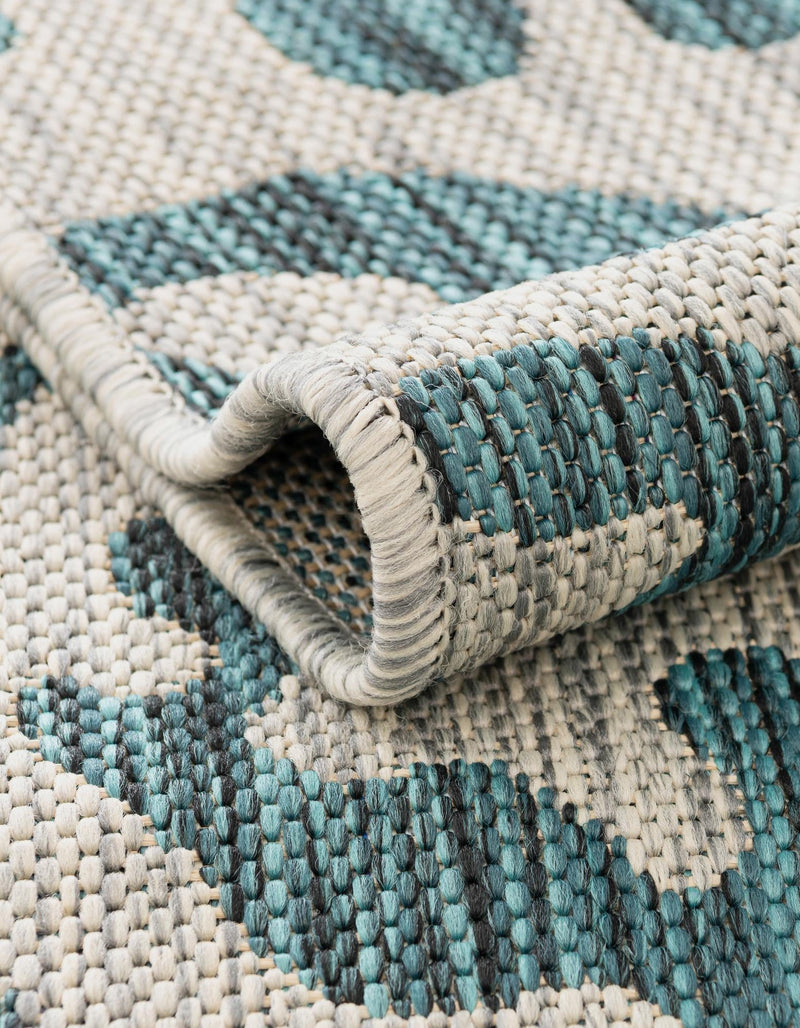 Savannah Escape Collection Area Rug -  Amazon (Teal) Rectangle Teal  lifestyle 5
