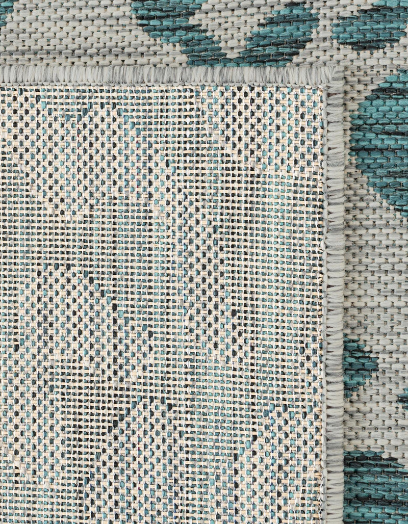 Savannah Escape Collection Area Rug -  Amazon (Teal) Round Teal  lifestyle 46