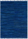 Indigo Weave Cotton Collection Area Rug - Santorini (Navy Blue) Rectangle Navy Blue Main