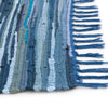 Indigo Weave Cotton Collection Area Rug - Santorini (Navy Blue) Rectangle Navy Blue  lifestyle 7
