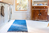 Indigo Weave Cotton Collection Area Rug - Santorini (Navy Blue) Runner Navy Blue  lifestyle 64