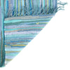 Indigo Weave Cotton Collection Area Rug - Santorini (Light Blue) Rectangle Light Blue  lifestyle 9