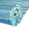 Indigo Weave Cotton Collection Area Rug - Santorini (Light Blue) Rectangle Light Blue  lifestyle 12