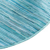 Indigo Weave Cotton Collection Area Rug - Santorini (Light Blue) Oval Light Blue  lifestyle 45