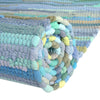 Indigo Weave Cotton Collection Area Rug - Santorini (Light Blue) Runner Light Blue  lifestyle 63