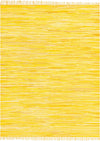 Indigo Weave Cotton Collection Area Rug - Santorini (Yellow) Rectangle Yellow Main