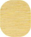 Indigo Weave Cotton Collection Area Rug - Santorini (Yellow) Oval Yellow  lifestyle 16