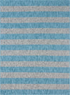 Seaside Stripes Collection Area Rug -  Veranda Rectangle Light Aqua  lifestyle 6