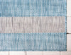 Patio Stripe Harmony Collection Area Rug -  Veranda Rectangle Light Aqua  lifestyle 24