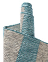 Seaside Stripes Collection Area Rug -  Veranda Rectangle Light Aqua  lifestyle 27