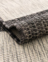 Seaside Stripes Collection Area Rug -  Veranda Rectangle Charcoal Gray  lifestyle 35