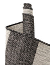 Seaside Stripes Collection Area Rug -  Veranda Rectangle Charcoal Gray  lifestyle 55