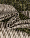 Seaside Stripes Collection Area Rug -  Veranda Rectangle Green  lifestyle 45