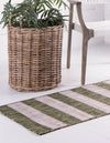 Patio Stripe Harmony Collection Area Rug -  Veranda Runner Green  lifestyle 5