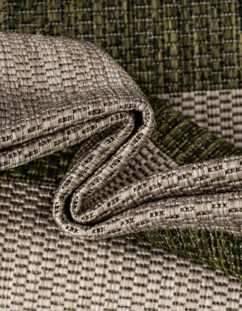 Patio Stripe Harmony Collection Area Rug -  Veranda Runner Green  lifestyle 16