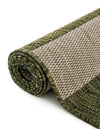 Patio Stripe Harmony Collection Area Rug -  Veranda Runner Green  lifestyle 26