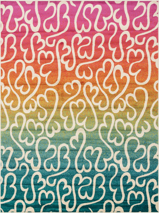 Seaside Embrace Collection Area Rug - Marina Rectangle Multi Main