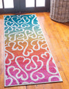 Seaside Embrace Collection Area Rug - Marina Runner Multi  lifestyle 13