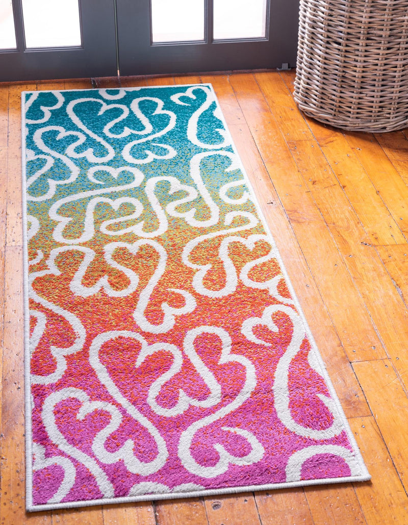 Seaside Embrace Collection Area Rug - Marina Runner Multi  lifestyle 13