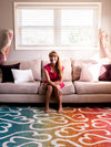 Seaside Embrace Collection Area Rug - Marina Runner Multi  lifestyle 22