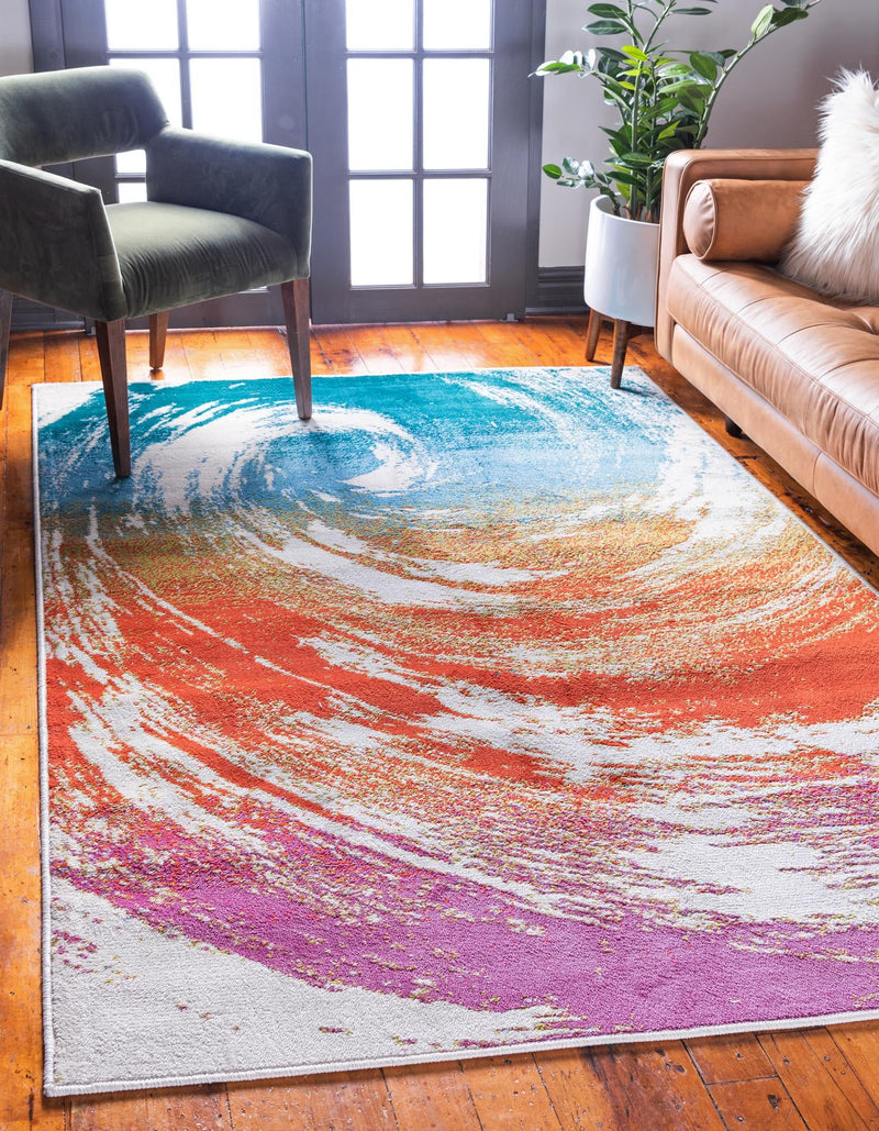 Seaside Embrace Collection Area Rug -  Harbor Rectangle Multi  lifestyle 2