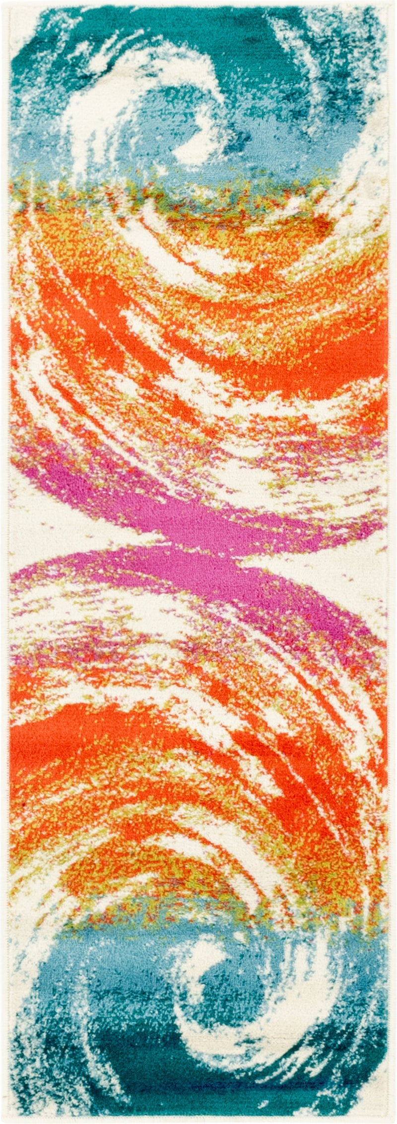 Seaside Embrace Collection Area Rug -  Harbor Runner Multi  lifestyle 23