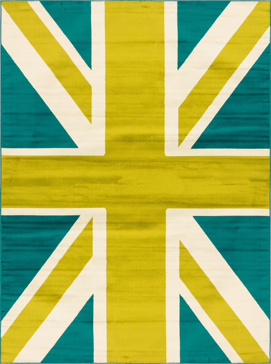 Seaside Embrace Collection Area Rug -  Oasis Rectangle Green  lifestyle 2